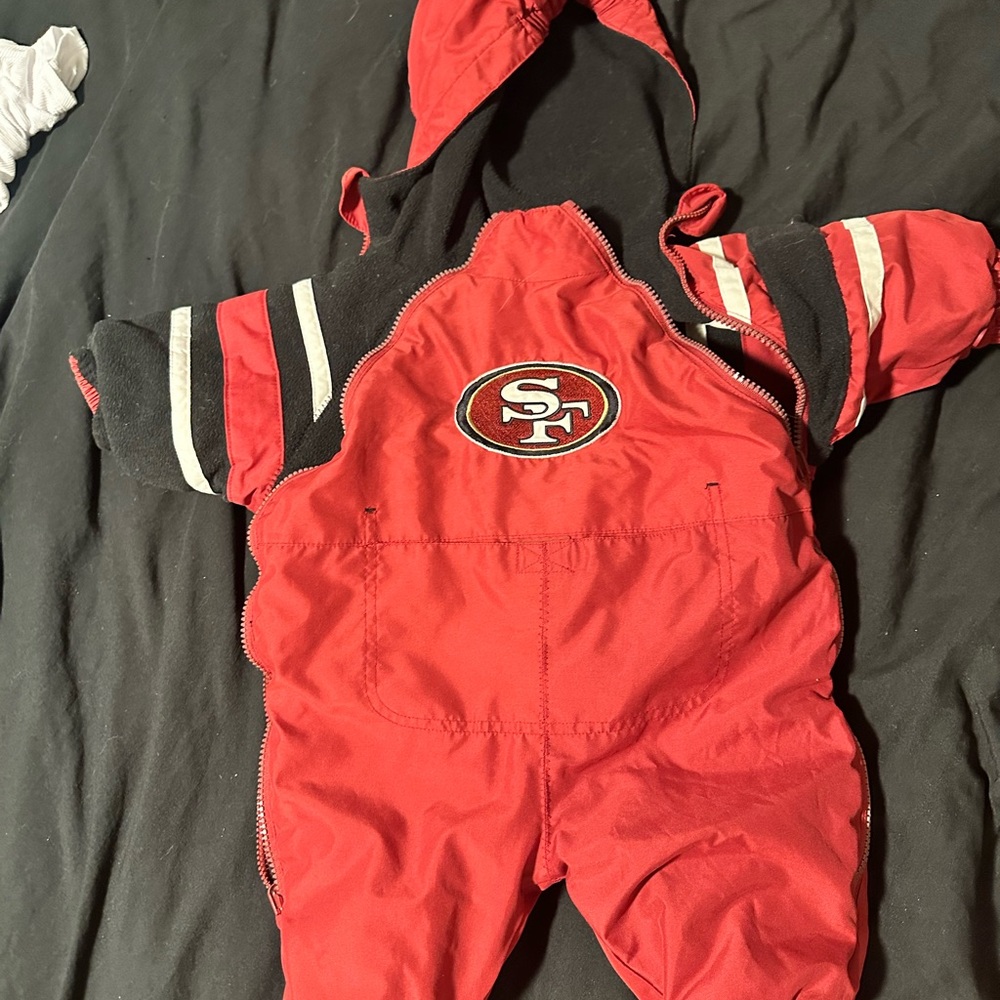 49ers Baby Snowsuit with Hood Reversible